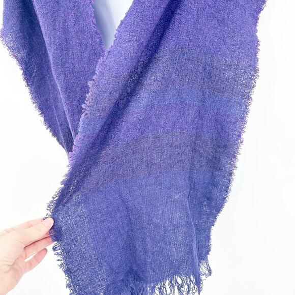 Kerry Woollen Mills Irish Celtic Vintage‎ Frayed Hem Lamsbwool Blend Scarf Wrap - Picture 2 of 5